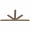 Ekena Millwork Saratoga Smooth Timber Gable Bracket, Douglas Fir, 60"W x 30"H x 1 1/2"D x 3 1/2"F, 12/12 Pitch GBW060X30X0204SAR00SDF - alternate 4